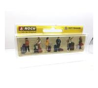 NOCH® Juego de Figuras de viajeros pintadas a Mano, para modelismo ferroviario y proyectos de Manualidades H0
