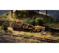 NOCH® Lugar Olvidado "Locomotora", Pintado A Mano, 24 X 10,1 X 5,2 Cm Para