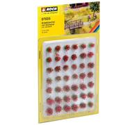 NOCH-Manojos de hierba florido, rojo (7035) , color/modelo surtido