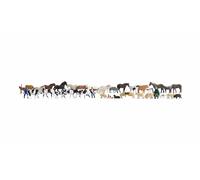 NOCH Mega Kit Ahorro „Animales “,Figuras de Animales para Modelismo,Ideal Granja