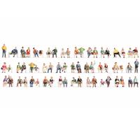 NOCH Mega Kit Ahorro „Sentados “, Maqueta Figuras 60 Pieza, Sin Bancos para Tt