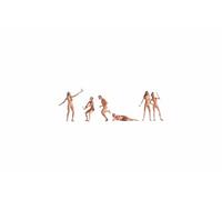 Noch 15844 - 6X Pre-pintados Nudists Voleibol Figuras 1/87th = H0/00 Gauge 2ndP