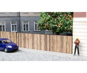 NOCH Panel de Pared de maquetas, Contorno Realista de 37,2 cm de Longitud para Ancho de vía H0, Ideal para escenas de Calles y Patios Traseros