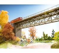 NOCH Puente de Acero, Clásico Brückenbausatz, H0, Con Cabezas, Ideal para