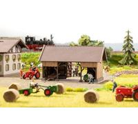 NOCH Remise - Maqueta de Corte láser con Puertas (10,9 x 6,7 x 6,4 cm, para Pista H0, Ideal para dioramas)