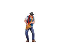 NOCH® Saxofonista - Figura de plástico Ideal para Pista H0 Modelo de ferrocarril, dioramas y decoración