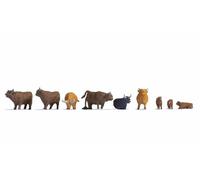 NOCH® Señuelo de Tierras Altas, Figuras de Animales detalladas para el Ancho de vía H0, Coloreado a Mano, Ideal para maquetas, dioramas y proyectos de Manualidades