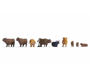 NOCH® Señuelo de Tierras Altas, Figuras de Animales detalladas para el Ancho de vía H0, Coloreado a Mano, Ideal para maquetas, dioramas y proyectos de Manualidades