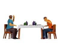 NOCH Escenas pequeñas de Almuerzo con Figuras de Modelo coloreadas a Mano para modelismo, Escena a Escala H0, dioramas