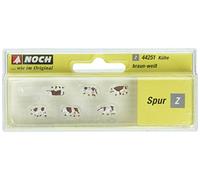 Noch- Vacas, marrón-Blanco, Multicolor, Small (44251)