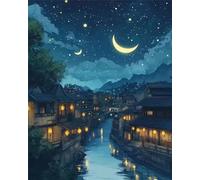Noche Ciudad Antigua Puzzle de 150 Piezas para Adultos, Rompecabezas Adultos Imposible, Juego de Habilidad para Toda La Familia, Regalo para Ella o Él