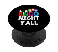 Noche de bingo Todos ustedes Jugador de bingo Ambiente Divertido PopSockets PopGrip Adhesivo