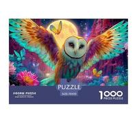 Noche de Búho Blanco Rompecabezas para Adultos La Fusión Entre Arte Y Desafío Extremo - El Regalo Original Que Definirá Tu Navidad, Recomendado para +14 Años 70x50cm/1000pcs