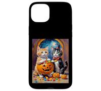 Noche de Caramelos de Gatitos Carcasa para iPhone 15 Plus