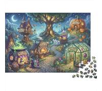Noche de Carnaval de Halloween Puzzle De Madera 500 Piezas Adultos Y Niños,Deco Pared,Regalo Ideal,14 Años+,Madera,Rompecabezas,Anti-estrés,Relax,Desafío,Reto,Educativo (52x38cm)