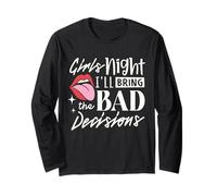 Noche de Chicas, traeré la Mala decisión, Divertida Fiesta Bebiendo Manga Larga