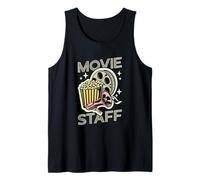 Noche de Cine Cine Goer Movies Lover Funny Movie Staff Camiseta sin Mangas
