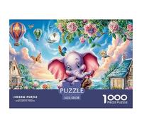 Noche de Dumbo Juego De Puzzle En Familia con La Claridad De La Alta Definición - El Regalo Original Y Sorprendente para Esta Navidad, Ideal para +14 Años 52x38cm/1000pcs