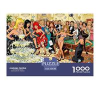 Noche de Gala del Casino de Mónaco Puzzle De Madera Impermeable DIY Puzzles De 1000 Piezas para Adultos Imposible Rompecabezas Juegos Educativos
