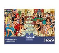 Noche de Gala del Casino de Mónaco Puzzle De Madera Impermeable Puzzles De 1000 Piezas para Adultos Colorido Rompecabezas Juegos Desafiantes