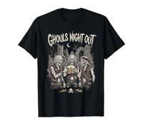 Noche de Ghouls Heavy Metal para Halloween Camiseta gráfica económica, Hombre, Negro, L
