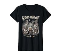 Noche de Ghouls Heavy Metal para Halloween Camiseta gráfica económica, Mujer, Negro, XL