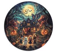 Noche de Halloween Castillo Encantado Puzzle de 1000 Piezas Puzzle para Adultos Puzzle de Papel Puzzle para Toda la Familia Relajación Regalo 1000pcs (67.5x67.5cm)
