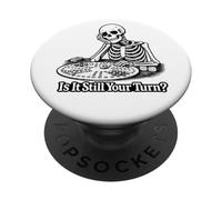 Noche de Juegos de Mesa de Esqueletos: ¿Sigue Siendo tu Turno? Divertido PopSockets PopGrip Adhesivo