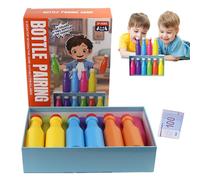Noche de Juegos en Familia - Juego De Asociación De Colores con Botellas,Actividades Interactivas Divertidas para Niños Adultos Grupos Y Fiestas En Interior Y Exterior