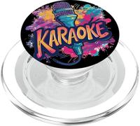 Noche de Karaoke con música Divertida y Traje de micrófono PopSockets PopGrip para MagSafe