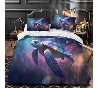 Noche de luna llena Funda de Edredón Juego de 3 Piezas Impresión 3D Cierre de Cremallera Oculta incluye Fundas de Almohada Estilo de arte fantástico Funda Edredon for niña Super king（260x220cm）