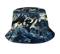 Noche De Miedo De Halloween 5 Mujer Hombre Gorro Pescador Moda Gorro Playa Rápido Secado Sombrero De Pescador para Aire Libre Playa Deportes Senderismo