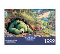 Noche de Oso de Peluche Rompecabezas para Adultos Alta Definición En Cada Pieza Desafiante - El Regalo Original Y Diferente para Esta Temporada Navideña (14+ Años) 38x26cm/1000pcs