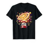 Noche de películas de Dibujos Animados de Exploding Popcorn Universe Camiseta