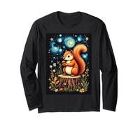 Noche estrellada ardilla aventura Van Gogh Starry Light Manga Larga
