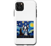 Noche Estrellada de Boston Terrier Carcasa para iPhone 11 Pro MAX