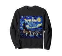Noche Estrellada de Navidad Van Gogh Cat Lover Sudadera