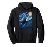 Noche estrellada de Van Gogh Orca Killer Whale Animal Lovers Sudadera con Capucha