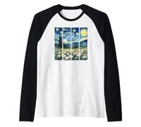 Noche Estrellada - Deja Que la bondad florezca Camiseta Manga Raglan