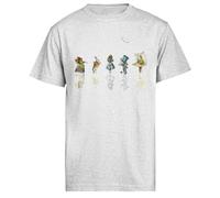 Noche Estrellada En El País De Las Maravillas - Alicia En El País De Las Maravillas Camiseta Gris para Hombres De Manga Corta Grey Men tee Short Sleeve T-Shirt