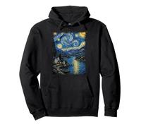 Noche Estrellada Lake District Reino Unido Sudadera con Capucha