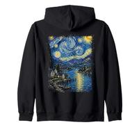 Noche Estrellada Lake District Reino Unido Sudadera con Capucha
