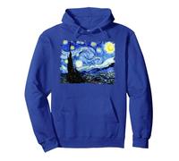 Noche Estrellada Van Gogh Arte Famoso Sudadera con Capucha, Unisex para Adultos, Azul Real, L