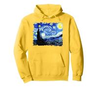 Noche Estrellada Van Gogh Arte Famoso Sudadera con Capucha, Unisex para Adultos, Limón, L