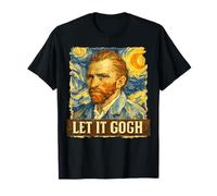 Noche Estrellada Vintage: Let It Gogh, Divertido y Legendario Van Gogh Camiseta