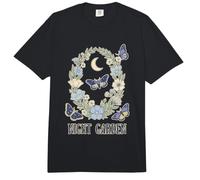Noche Jardín Polilla Luna Floral Corona Celestial Botánico Na Comfort Colors Adult Heavyweight T-Shirt