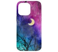 Noche Luna Lunar Cielo Estrellas Universo Espacio Galaxia Carcasa para iPhone 14 Pro MAX