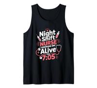 Noche Turno Enfermera Manteniendo Viva hasta 705 Dicho Divertido Camiseta sin Mangas