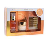 Noche y Día - Pack Regalo Pure Vitamin C Anti-Ox - Crema Facial 60 ml, Serum 30 ml y 5 Ampollas 2 ml - Máxima Hidratación - Hombre y Mujer - Todo Tipo de Piel - Cruelty Free