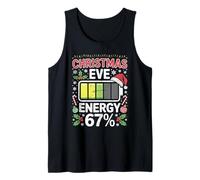 Nochebuena 67% Batería Energía Divertido Navidad Camiseta sin Mangas